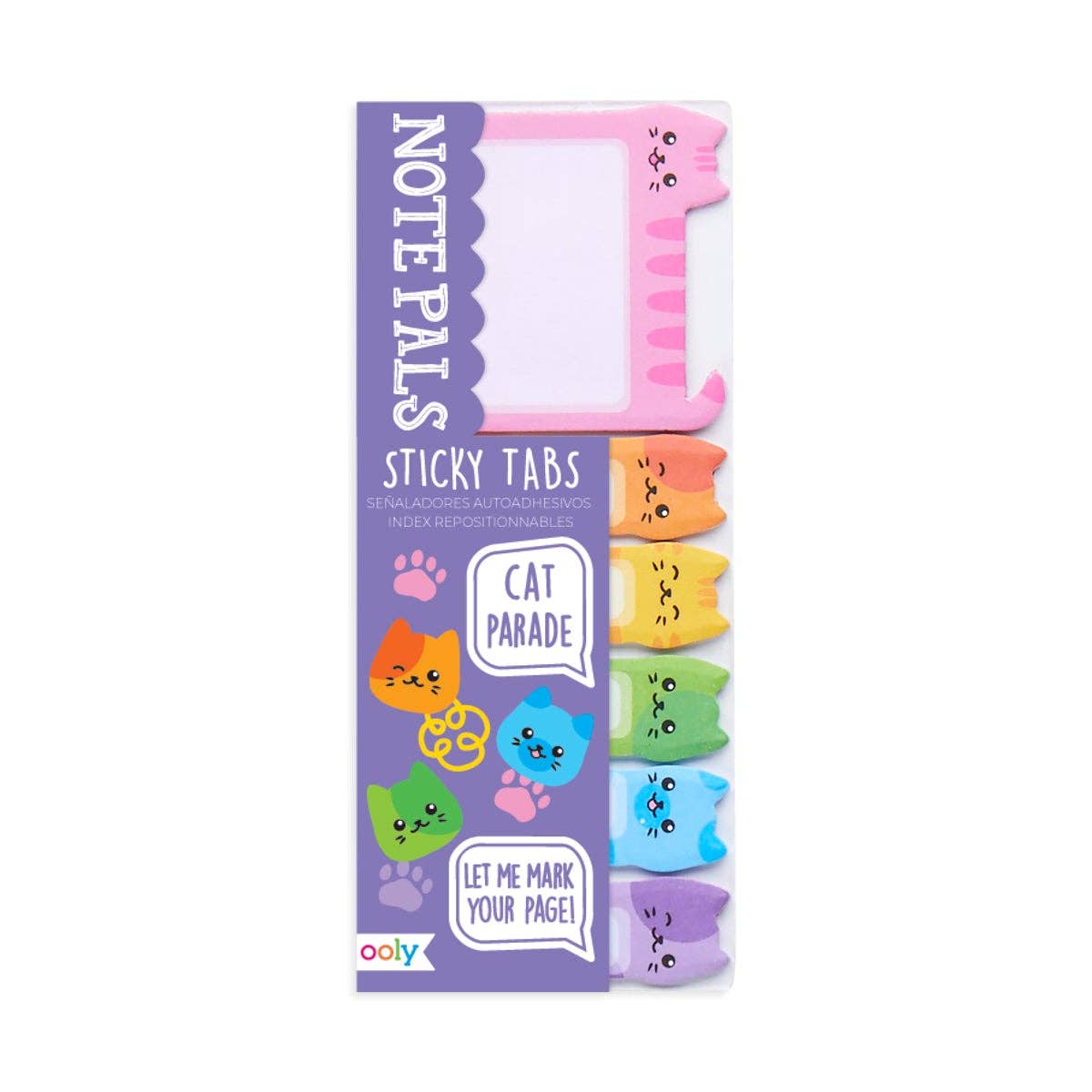 OOLY - Note Pals Sticky Tabs - Cat Parade (1 Pack)