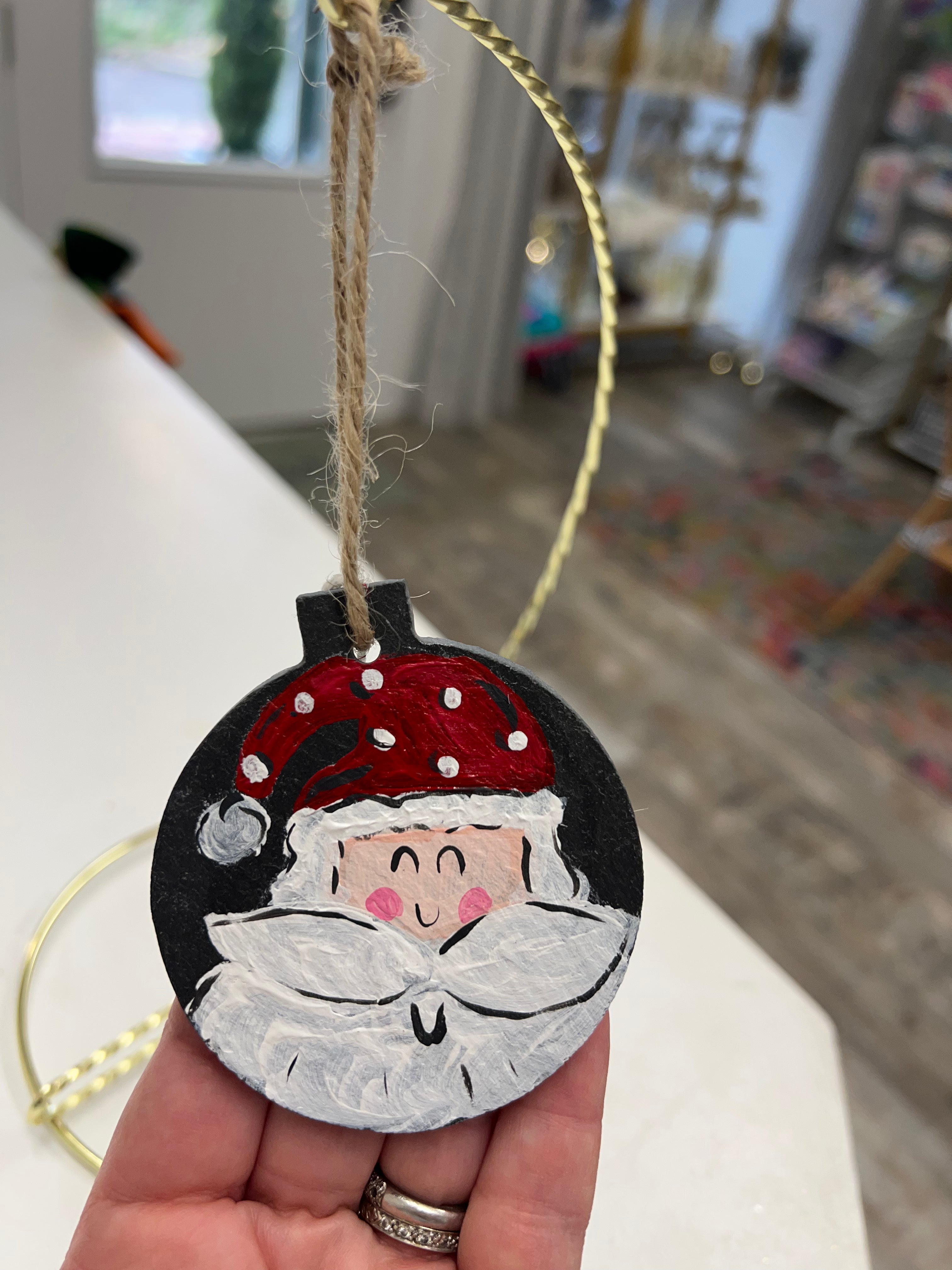 Handpainted Slate Ornaments